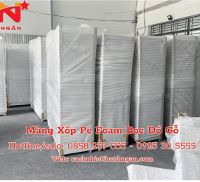 Màng Xốp Foam 1mm Bọc Đồ Gỗ Tại Bình Dương - Nhà máy sản xuất mút xốp bọc lót đồ gỗ