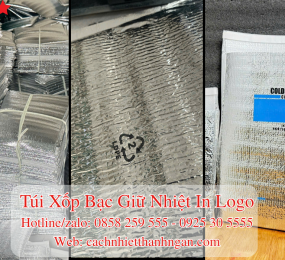 Túi Xốp Bạc Giữ Nhiệt In Logo Dán Nhãn Thương Hiệu Tại TP HCM