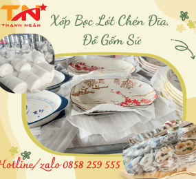 Màng Xốp Foam Bọc Lót Chén Đĩa Gốm Sứ