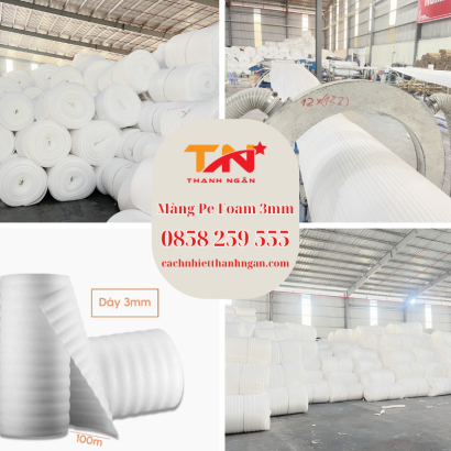 Màng Pe Foam 3mm, Màng Xốp Foam, Mút Pe Foam