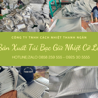 Túi Bạc, Túi Lá Nhôm Giữ Nhiệt Cỡ Lớn Tại Bình Dương