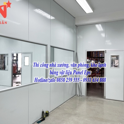 Tấm Vách Ngăn Panel Làm Nhà Xưởng Tại Bình Dương