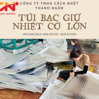 Túi Bạc, Túi Lá Nhôm Giữ Nhiệt Cỡ Lớn Tại Bình Dương