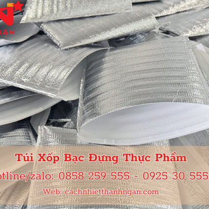 Túi Bạc Giữ Nhiệt Đóng Gói Thực Phẩm Tại TP HCM -Túi Xốp Bạc Giữ Nhiệt Đến 6h