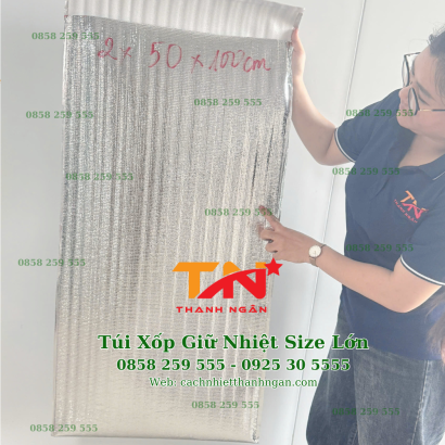 Túi Xốp Bạc Giữ Nhiệt Cỡ Lớn Bọc Hàng Đông Lạnh