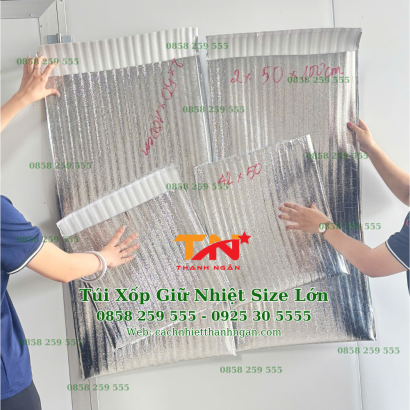  Túi Xốp Bạc Giữ Nhiệt Cỡ Lớn Bọc Hàng Đông Lạnh