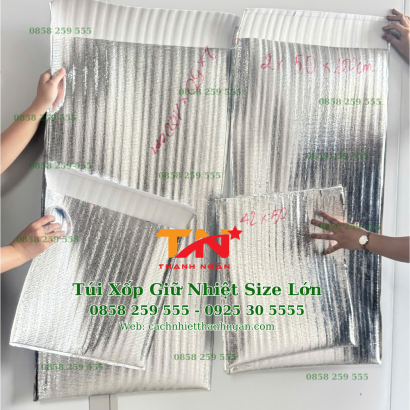  Túi Xốp Bạc Giữ Nhiệt Cỡ Lớn Bọc Hàng Đông Lạnh