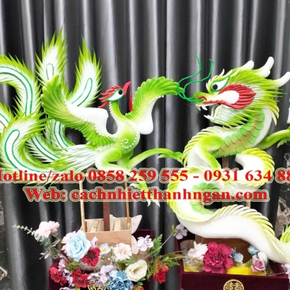Xốp Dẻo Cắt Phôi Cốt Rồng Phượng, Xốp Làm Tráp Rồng Phụng